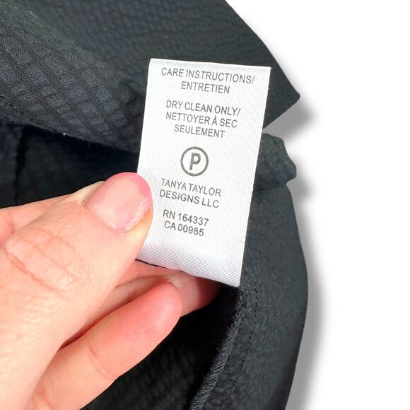 Tanya Taylor NWT Ashland Black Cotton Sweetheart Off-The-Shoulder Midi Dress - Picture 13 of 13